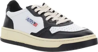 Autry Mens Low 01 Sneakers Wht-Blk Wht/blk