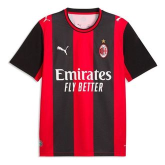 Puma AC Milano 26 27 Home Jersey Black Red 784121-01