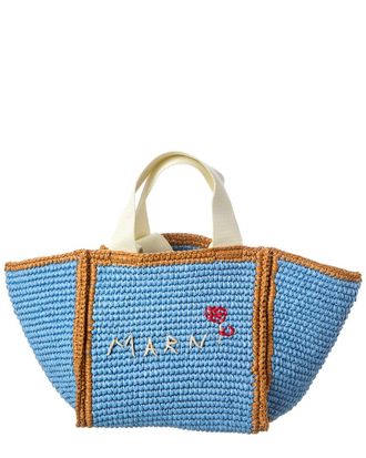Marni Macrame Sillo Small Shopper Tote
