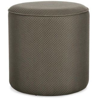 Decorspace Pouf Olesya struttura in MDF rivestimento in poliestere per interno -Grigio Chiaro