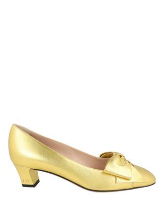 Valentino Bowow Leather Pumps
