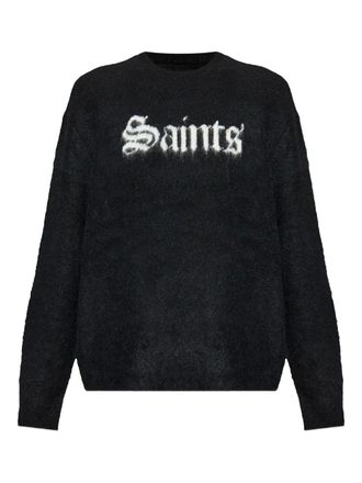 AllSaints Saints graphic sweater - Black