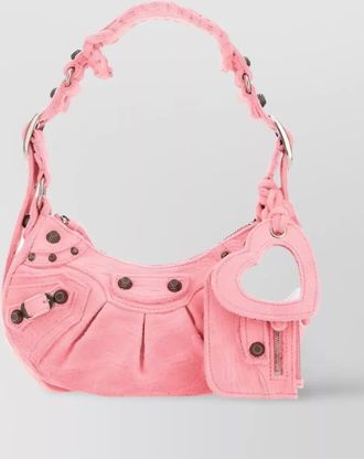 Balenciaga LE CAGOLE modal cotton blend shoulder bag