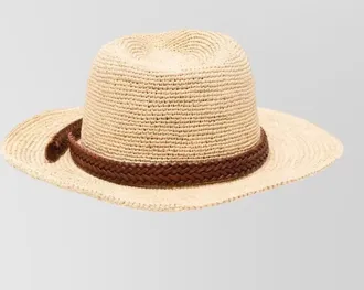 Dragon Diffusion raffia fedora hat