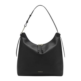 Coccinelle Zwarte leren schoudertas - Dames - Schoudertassen - Zwart - ONE Size - Leer - Tassen