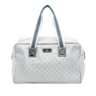 Gucci Pre-owned Weekend Bags, unisex, Gray, Size: ONE SIZE Pre-owned Canvas Weekend Bag