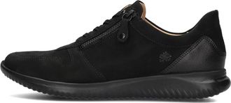 Hartjes Zwarte Su&egrave;de Lage Sneakers Breeze - Dames - Sneakers - Zwart - 38 1/2 EU - Su&egrave;de - Schoenen