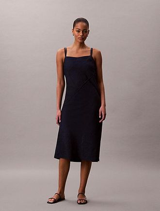Calvin Klein Vestido camisola de denim suave