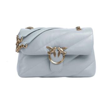 Pinko Pinko, Dames, Tassen, Blauw, Maat: ONE Size Katoen