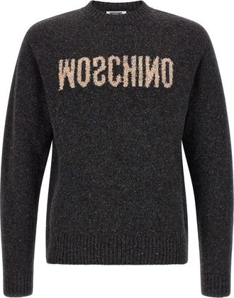 Moschino Grey Crew Neck Sweater