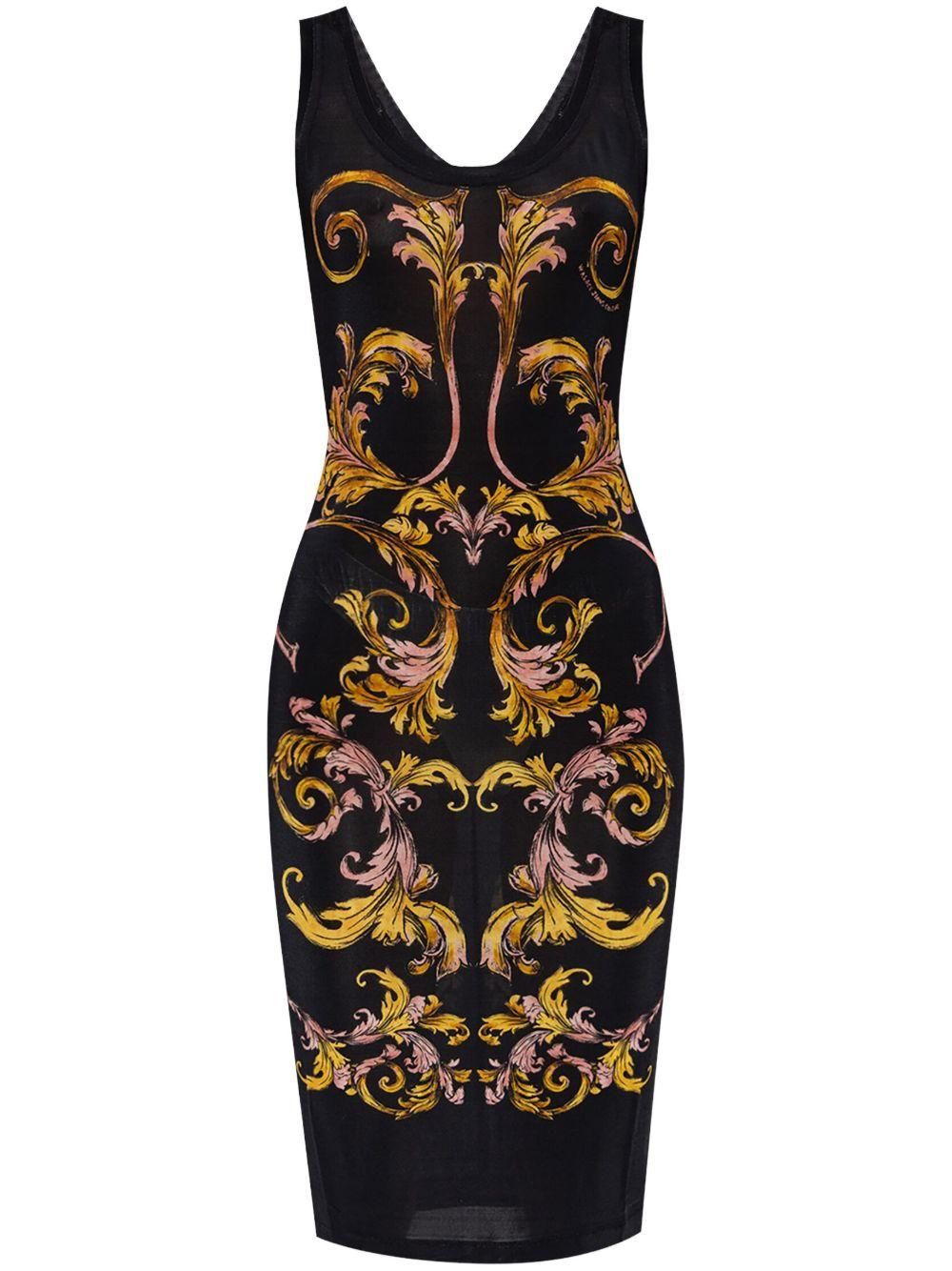 ワンピース VERSACE Printed Viscose Dress VERSACE Printed Viscose Shirt Dress Versace