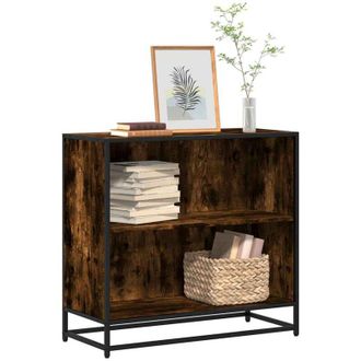 vidaXL vidaXL Libreria Rovere Fumo 80,5x35x76 cm in Legno Multistrato