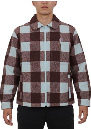 Nike SB Essential Skate Shirt Jacket Asia Sizing Red Blue HV1422-474