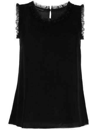 Shiatzy Chen Blouse verfraaid met kralen - Zwart
