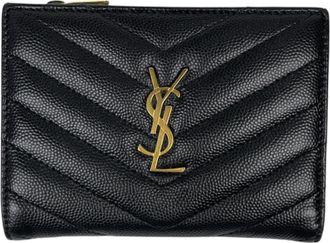 Saint Laurent Black Leather Wallet (Bi-Fold) (Pre-Owned)