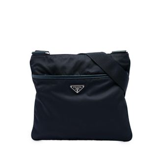 Prada Pre-owned Prada Tessuto Zip Top Crossbody Unisex XXI8CX6N8FXHB8YH
