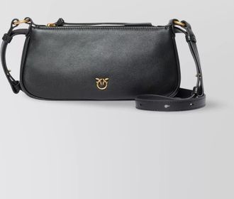 Pinko mini leather shoulder bag