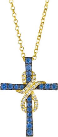 Le Vian 14K 0.76 Ct. Tw. Diamond & Sapphire Pendant
