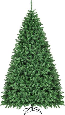 Costway Costway &Aacute;rbol De Navidad Artificial Con Base De Metal Y Agujas De Pvc Fiesta Decoraci&oacute;n Para Navidad Hogar Oficina Tienda Color Verde (altura 275cm)