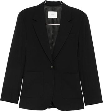 Covert Single-breasted Patch-pocket Blazer