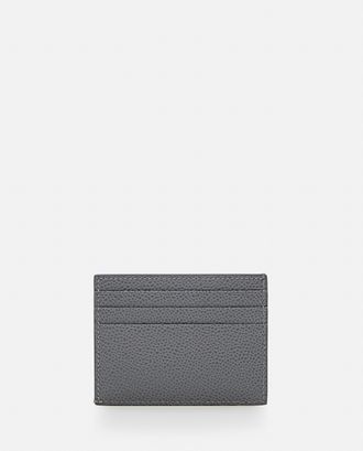 Thom Browne Portacarte Grigio In Pelle - Thom Browne
