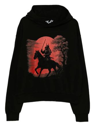 Melt printed hoodie - men - Cotton - XXXL - Black