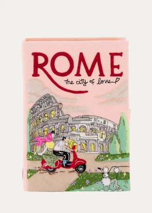 Olympia Le-Tan Voyages Rome City Book Clutch Bag