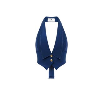 Elisabetta Franchi Mujer, Chaquetas, Azul, Talla: S