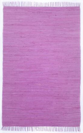 THEKO Alfombra reversible de algod&oacute;n tejida a mano - p&uacute;rpura - 160x230 cm
