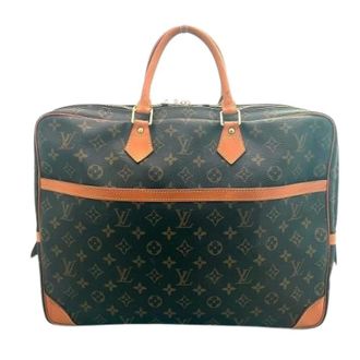 Louis Vuitton Pre-owned Weekend Bags, female, Brown, Size: ONE SIZE Pre-owned Porte Documents Voyage Monogram Briefcase
