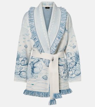 Alanui Deep In The Ocean wool-blend cardigan