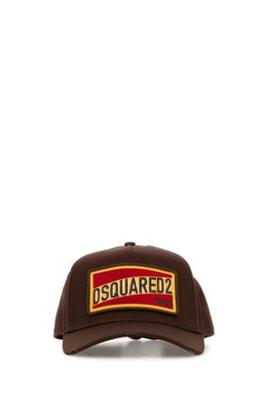 Dsquared2 Brown Cotton Baseball Cap