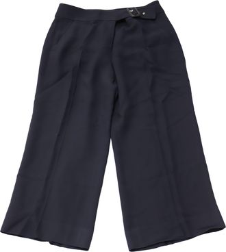 A.L.C. A. L.C. Madeleine Buckle High-Waist Trouser in Black Viscose