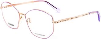 Moschino Womens Lilac Gold Copper 55mm Opticals