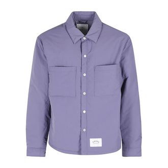 Edwin Gevoerde Overshirt Lange Mouw - Heren - Zomerjassen - Roze - M - Katoen - Jassen