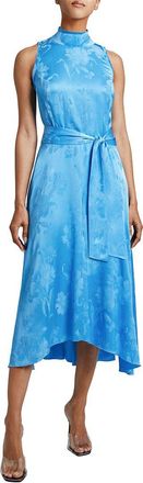 Santorelli Taylor Mock Neck Midi Dress