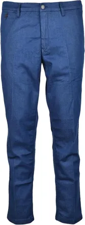 Replay Slim Fit Tailored Casual Trousers with Five-Pocket Design
