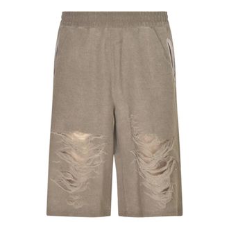 Diesel Casual Shorts, male, Gray, M, Casual Denim Shorts