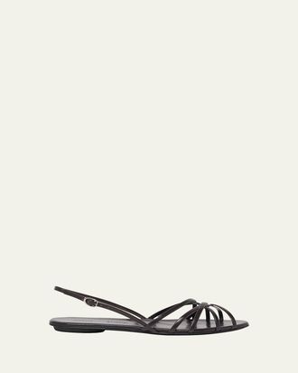 Proenza Schouler Uma Leather Slingback Sandals