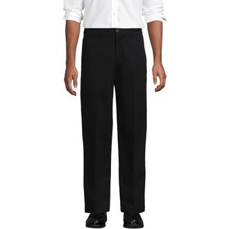 Lands End Prehem Comfort Waist No Iron Chino Pants in Black at Nordstrom, Size 40 X 30