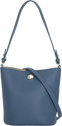 Coccinelle Compact Structured Blue Leather Nikla Mini Bag