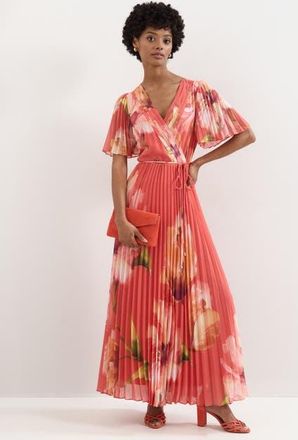 Phase Eight Abigail Wrap Dress in Orange at Nordstrom, Size 22