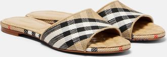 Burberry Sloane Burberry Check mules
