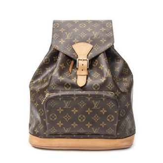 Louis Vuitton Pre-owned Womens Montsouris GM Backpack - Brown - One Size