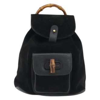 Gucci Zaino Vintage in Pelle Pre-owned - - Pre-owned - Donna - Nero - ONE SIZE