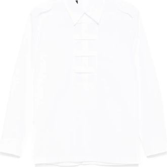 Olly Shinder Camicia Tie Cage - Bianco
