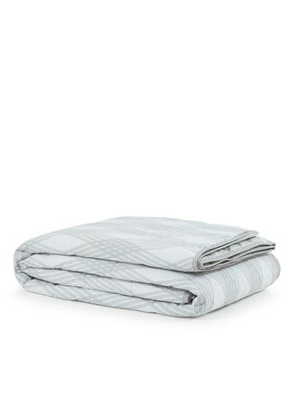 Lanerossi QUILTED THROW, pearl gray