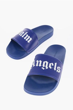 Palm Angels Solid Color Slides with Contrasting Logo size 45