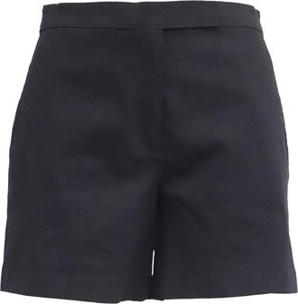 Theory Tailored Shorts in Black Linen