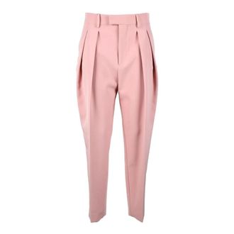 Berwich Broeken, Dames, Roze, 2Xl, Polyester, Elegante stretch polyester broek